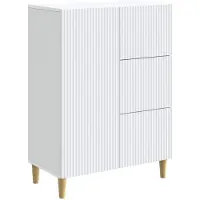 Syfax Sideboard Weiß 66 x 34,5 x 90 cm Holzwerkstoff