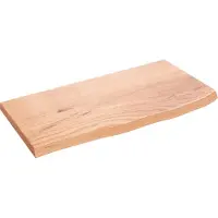 Syfax Waschtischplatte Hellbraun 60x30x2 cm Massivholz Behandelt