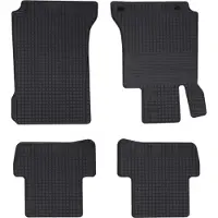 Syfax Autofußmatte 4 stk. Schwarz Gummi