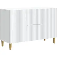 Syfax Sideboard Weiß 89 x 34,5 x 60 cm Holzwerkstoff