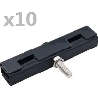 Syfax U-Mattenverbinder 10 Sets Anthrazit
