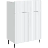Syfax Sideboard Weiß 66 x 34,5 x 92 cm Holzwerkstoff