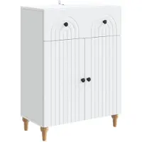 Syfax Sideboard Weiß 66 x 34,5 x 90 cm Holzwerkstoff