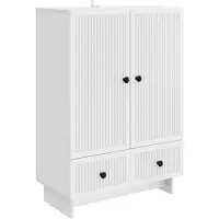 Syfax Sideboard Weiß 66 x 34,5 x 95 cm Holzwerkstoff