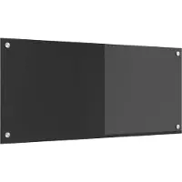 Syfax Küchenrückwand Dunkelgrau 90 x 40 cm Gehärtetes Glas