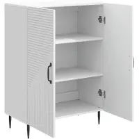 vidaXL Sideboard Weiß 66 x 34,5 x 89,5 cm Holzwerkstoff