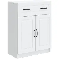 Syfax Sideboard Weiß 66 x 34,5 x 87 cm Holzwerkstoff