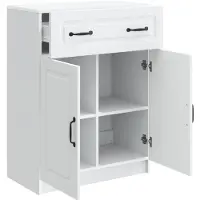 vidaXL Sideboard Weiß 66 x 34,5 x 87 cm Holzwerkstoff