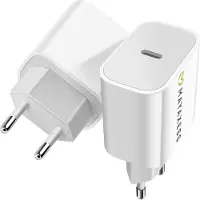 Avizar Mayaxess, Schnellladegerät 20W USB-C für Samsung Galaxy S25 Edge, Weiß