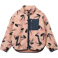 Liewood Fleecejacke - Teddy - Nolan - MEGA Cherry Heart/Rosey - - 5 Jahre (110) - Fleecejacken