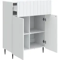 vidaXL Sideboard Weiß 66 x 34,5 x 92 cm Holzwerkstoff