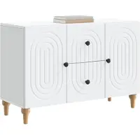 Syfax TV-Schränk mit Schubladen Weiß 89 x 34,5 x 60 cm Holzwerkstoff