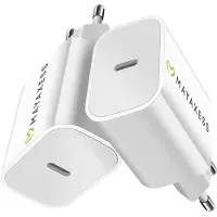 Avizar Mayaxess, USB-C Ladegerät 20W Schnell für iPhone 17 Air, Weiß