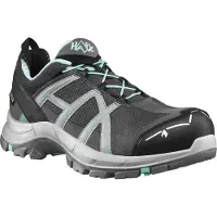 Haix Sicherheitsschuh "Sicherheitsschuhe Black Eagle Safety 40.1 low" Gr. 7, grau (grau, mint), 7, Obermaterial: 50% sonstige Fasern AF. 50% Textilmaterial TEXMAT., Schuhe, Sicherheitsschuh