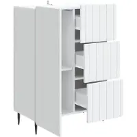 vidaXL Sideboard Weiß 66 x 34,5 x 91,5 cm Holzwerkstoff