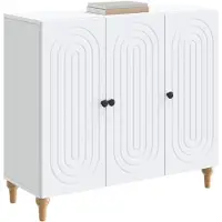 vidaXL Sideboard Weiß 89 x 34,5 x 80 cm Holzwerkstoff