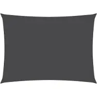 OEM Rechte Sonnenschirm - 3x5 m - Oxford-Stoff - Anthrazit - XL wasserdichter Schattenstoff - 95% UV-Schutz - mit Befestigungsgurten - für Garten, großes Terrassen & Schwimmbad