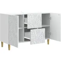 vidaXL Sideboard Weiß 89 x 34,5 x 60 cm Holzwerkstoff