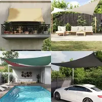 OEM Sonnenschirm - Rechteckiges Schattenmuster - 3,5x5 m - Wasserdichtes Oxford-Tuch - UV-Schutz - Rot
