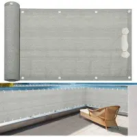 OEM Gartenüberdachung - 600 x 90 cm - Wetterfest - Grau