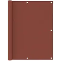 OEM Terracotta Balkonschirm - 120x400 cm - Oxford Stoffschirm - Wind- und UV-beständig - Hoch und beleuchtetes Balkondoek