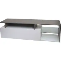 OEM TV-Lowboard Schrank 47x170x40cm Weiss Beton Holz