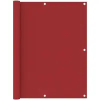 OEM Balkon-Schutz - 90x300 cm - Privatschirm - Oxford-Stoff - Rot - Wind- und UV-beständig - Balkonabschirmung