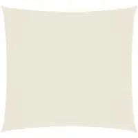 OEM Sonnenschirm Quadrat - 2,5 x 2,5 m - Creme - Oxford-Stoff - wasserfest & UV-schutz - Polyurethanbehafteter Sonnenschirm - inkl. Seilen & Edelstahlbefestigung