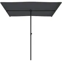 OEM Gartensonnenschirm-Antracit-Polyester-Mittelgroß-Verstellbar-Höhe
