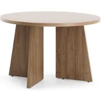 Bettso Runder Couchtisch AURENA Wohnzimmertisch Kaffeetisch Sofatisch Royal Nussbaum Walnuss, Designer Kreuzgestell, Ø 75x47 cm, Modern Loft