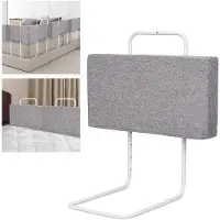 OEM 50CM Kinderbett - Verstelbares Kinderbett - Universelles Babybett - Graues Bett - Mit 5-Niveaus Höhenverstellung - Kinderbettbeugefänger - Kinderbett für Kinder - Sicherheitsbett