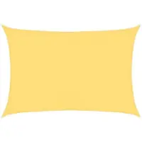 OEM Rechte Rechthoekige Zeltplane - 3,5 x 4,5 m - Beige - HDPE - UV-Beschermung - Wasser- und Luftdichter Sonnenschirm - Mit Seilen - Für Garten und Terrasse
