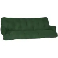 Beautissu Flair HS Hollywoodschaukel Auflage, 180x50x8cm, Dunkelgrün, 3-Sitzer