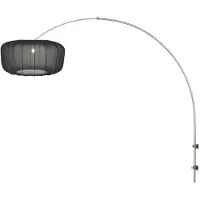 Steinhauer Wandleuchte Sparkled Light 4403ST, stahl/Nylon schwarz, E27