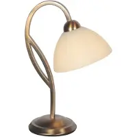 Steinhauer Tischlampe Anthea, bronze / altmessing, für Wohn- / Esszimmer, Metall, Tischlampe
