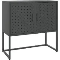 Syfax Sideboard Anthrazit 75x35x75 cm Stahl