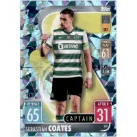 Topps 309 - Sebatian Coates - Kapitän Karte - CRYSTAL - 2021/2022