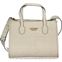 GUESS Beige Silvana Damentasche mit abnehmbaren Schultergurt & Fächern