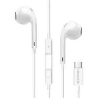 Avizar Mayaxess, USB-C Kopfhörer mit Mikrofon für Galaxy S23 Plus, Weiß