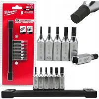 Milwaukee Bit-Steckschlüsseleinsatz-Set 1/4 Zoll 6-teilig Innensechskant Bit-Steckschlüsseleinsatz metrisch 1/4" Set