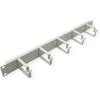 Roline 19-Zoll Rangierpanel 1 HE, 40x60mm grau