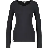 Alife & Kickin Langarmshirt , Damen, Gr. L, schwarz, 95% Baumwolle, 5% Elasthan, Rundhals, Shirts Langarmshirt