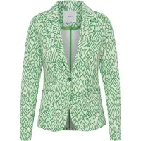 Ichi Blusenblazer "Damen Blazer IHKATE", Damen, Gr. XS, grün (grünbriar ikat print), Obermaterial: 74% Polyester PES. 22% Viskose CV. 4% Elasthan EL., Blazer Blusenblazer