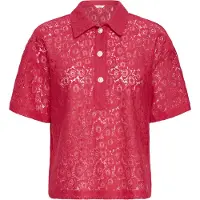 B.young Blusentop "Damen Poloshirt BXSOLACY", Damen, Gr. S, rot (love potion), Obermaterial: 65% Polyamid PA. 35% Baumwolle CO., Blusen Blusentop