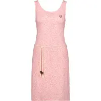 Alife & Kickin Sommerkleid , Damen, Gr. XL, Normalgrößen, rosa (candy melange), 60% Baumwolle, 40% Polyester, Rundhals, Kleider Sommerkleid
