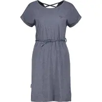 Alife & Kickin Blusenkleid , Damen, Gr. L, Normalgrößen, blau (marine), 65% Baumwolle, 35% Polyester, Rundhals, Kleider Blusenkleid