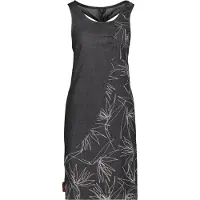 Alife & Kickin Blusenkleid , Damen, Gr. L, Normalgrößen, grau (schwarz denim), 95% Baumwolle, 5% Elasthan, Rundhals, Kleider Blusenkleid