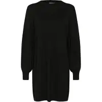 Kaffe Midikleid "Kleid KAsofie", Damen, Gr. XS, N-Gr, schwarz (schwarz deep), Obermaterial: 80% Viskose CV. 20% Nylon NY., Kleider Midikleid