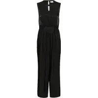 Kaffe Jumpsuit "Damen Overall KAadelaide", Damen, Gr. 44, N-Gr, schwarz (schwarz deep), Obermaterial: 55% Viskose CV. 45% Polyester PES., Overalls Jumpsuit