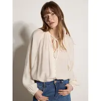 Apricot Shirtbluse "Leichte Bluse mit Ballonärmeln", Damen, Gr. M (38), weiß, gewebt, Obermaterial: 72% Viskose CV. 28% Polyester PES., Gerade, Blusen Shirtbluse, mit verdecktem Verschluss